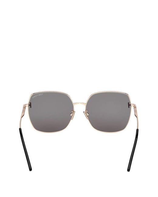 Tom Ford Gray Square Sunglasses