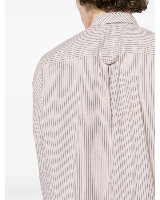 Paul Smith Pink Stripe-print Cotton Shirt for men