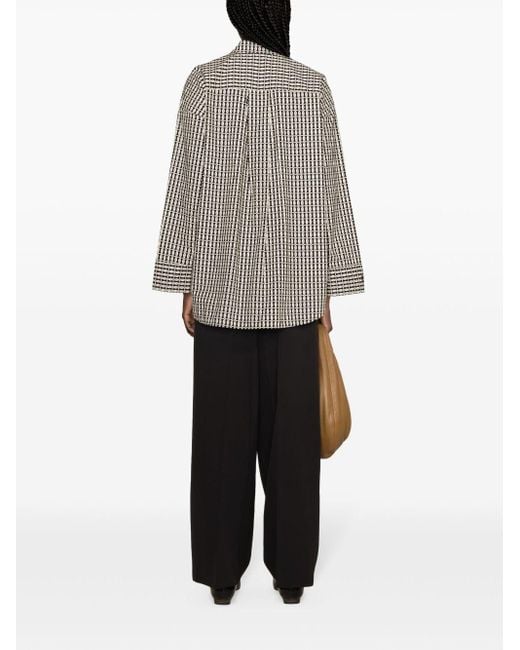 Camicia Derris con stampa di By Malene Birger in Gray