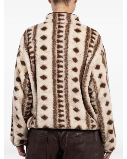 Xirena Natural Geometric-Pattern Sweatshirt