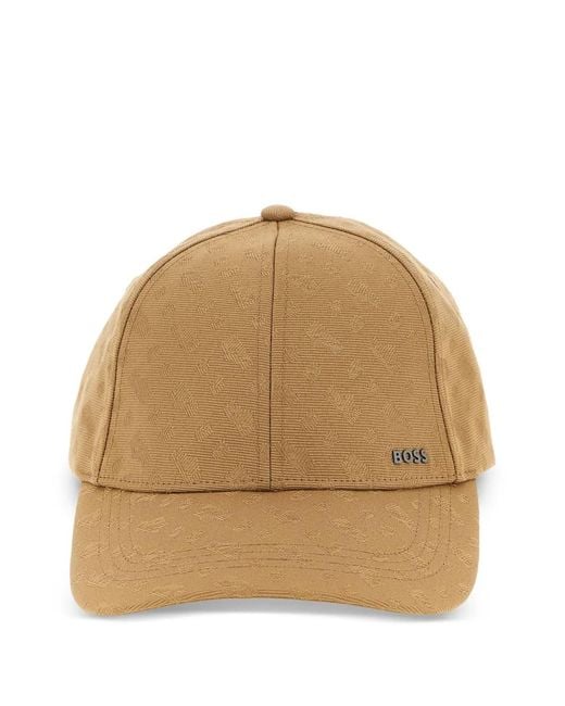 Boss Natural Monogram Hat for men