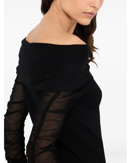 Liu Jo Black Off-Shoulder Top