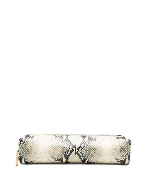 Khaite White Kye Pencil Case Clutch Bag