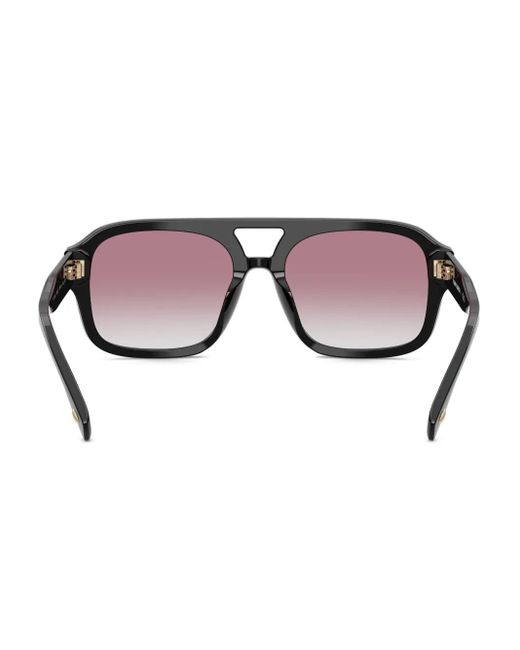 Tory Burch Pink Double-Bridge Square-Frame Sunglasses