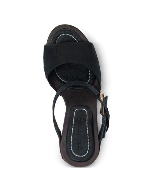 Bernardo Black Luxor Buckle Studded Sandals