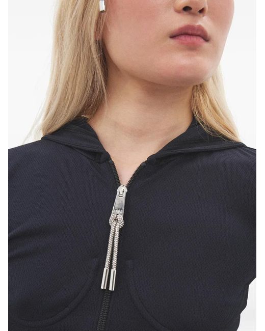 Area Blue Zip-Up Hoodie
