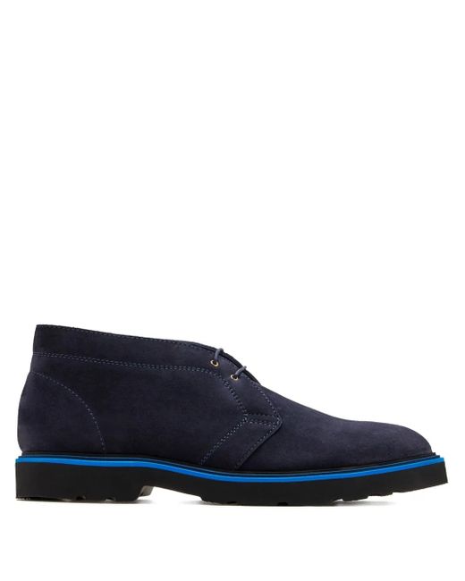 メンズ Paul Smith Karr スエード レザーブーツ Blue