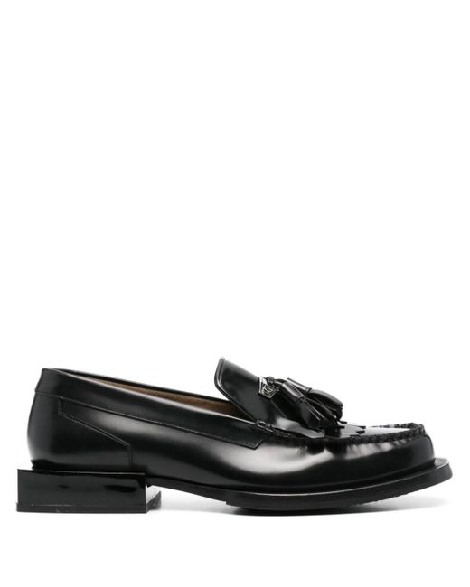 Eytys Black Rio Tassel-detail Leather Loafers for men