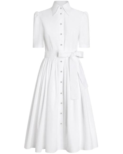 Dolce & Gabbana ポプリン シャツドレス White