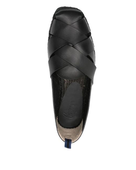 Castaner Leren Espadrilles in het Black voor heren
