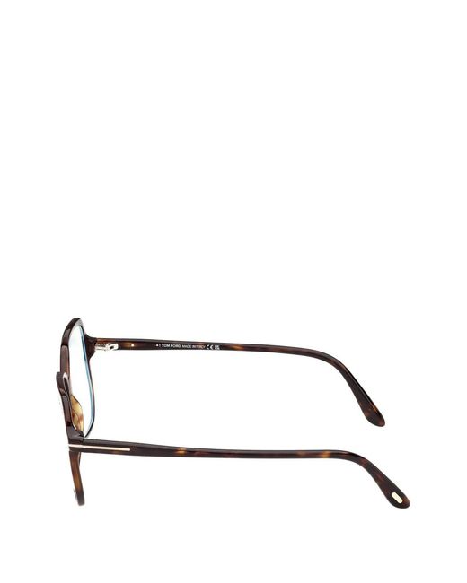 Tom Ford Natural Lunettes De Vue À Effet Écailles De Tortue