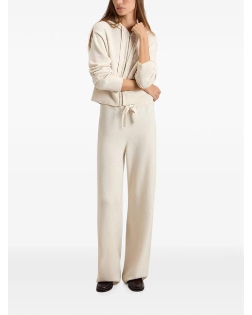 Woolrich White Pantalon En Maille À Lien De Resserrage