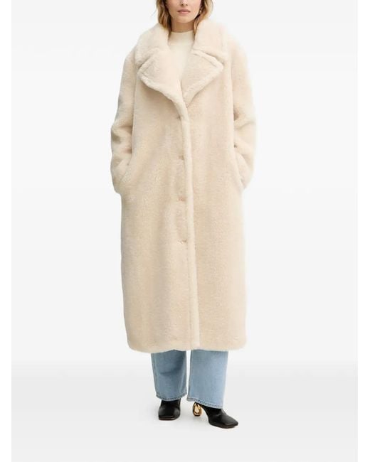 Guess Natural Eugenie Collared Button Coat