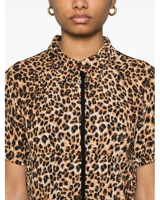 Nanushka Brown Clare Blouse