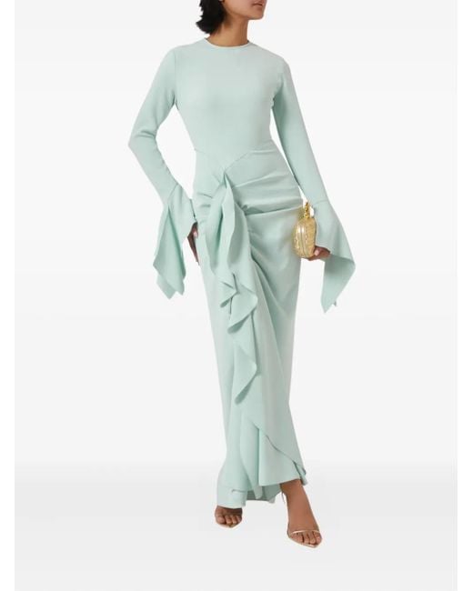 Solace London Green Della Maxi Dress