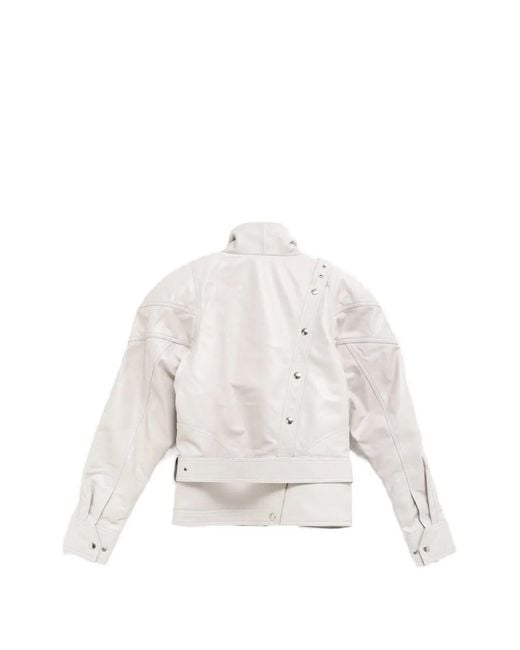 VAQUERA White Asymmetric-Zip Jacket