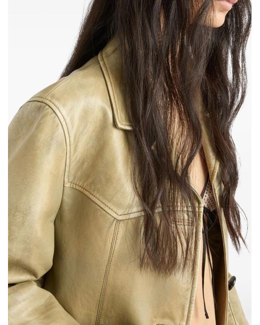 Prada Natural Nappa Leather Jacket