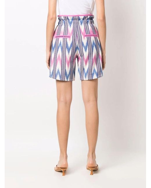 Isabel Marant Multicolor Linima Graphic-Print Shorts