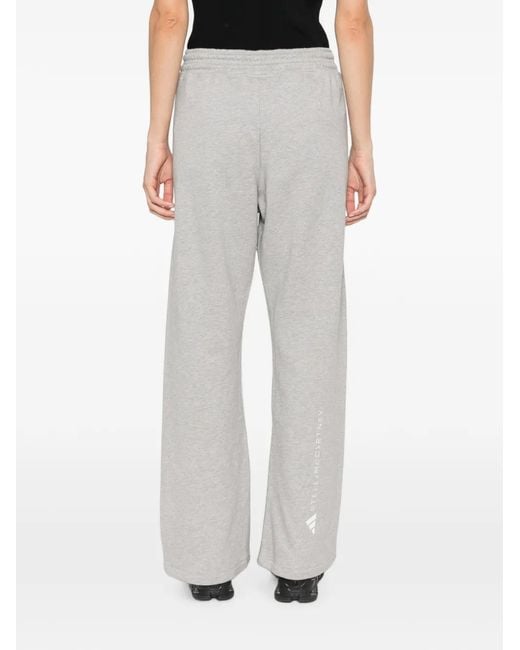 Adidas By Stella McCartney White Drawstring-Fastening Track Pants