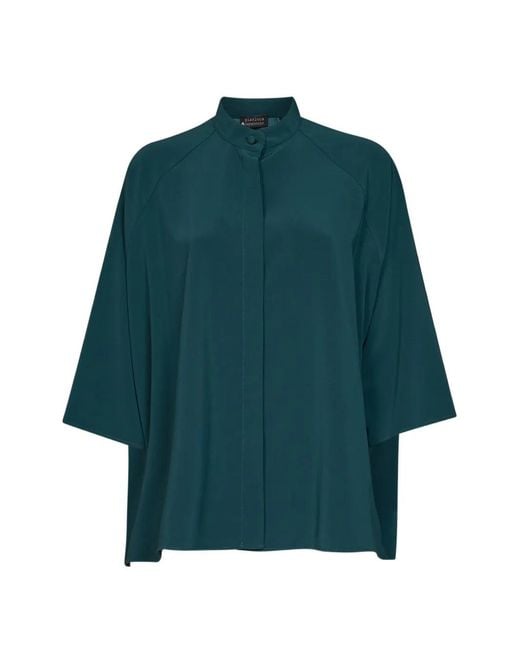 Gianluca Capannolo Green Raglan-Sleeve Shirt