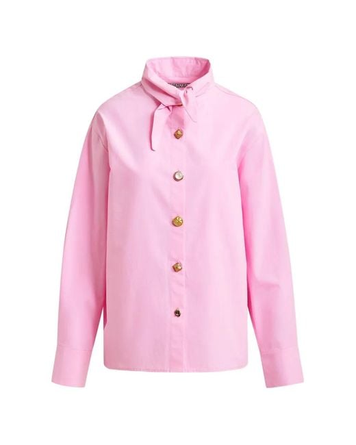 Essentiel Antwerp Pink Collared Button Shirt
