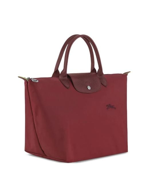Longchamp Red Le Pliage Shopper