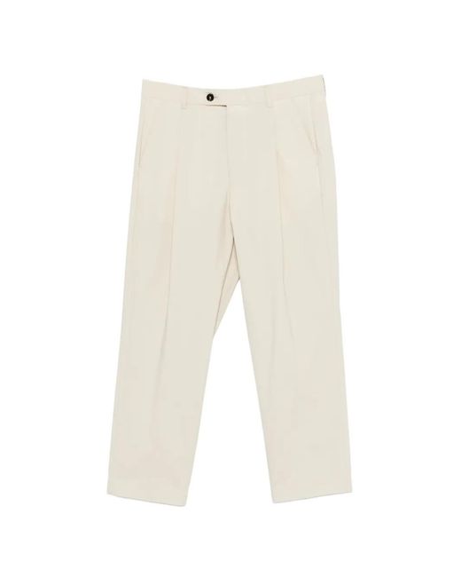 BE ABLE White Pressed-Crease Trousers for men