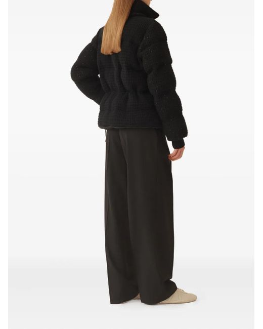 Fabiana Filippi Black Quilted Sequin Jacket
