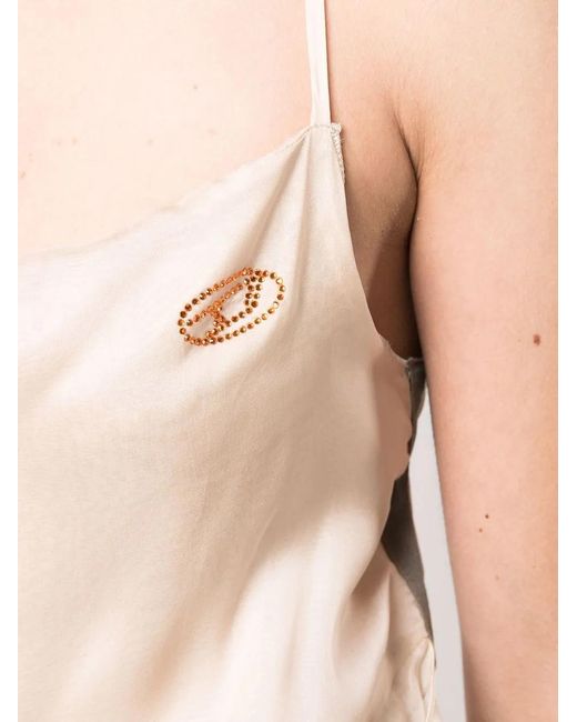DIESEL Natural D-Claes Asymmetric Silk Dress