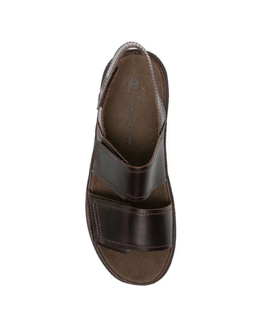 Timberland White Touch-Strap Leather Sandals for men