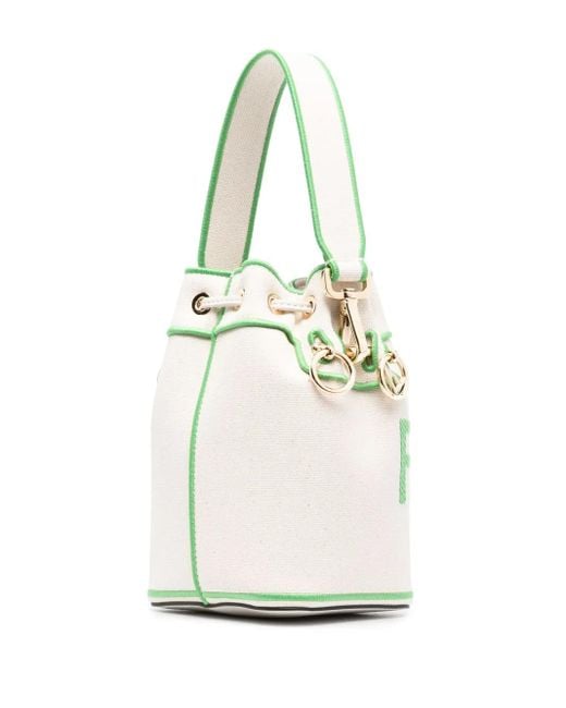 Fendi White Mon Tresor Bucket Bag