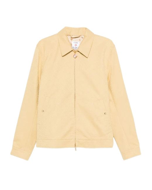 Casablanca Jack Met Logopatroon En Rits in het Natural voor heren