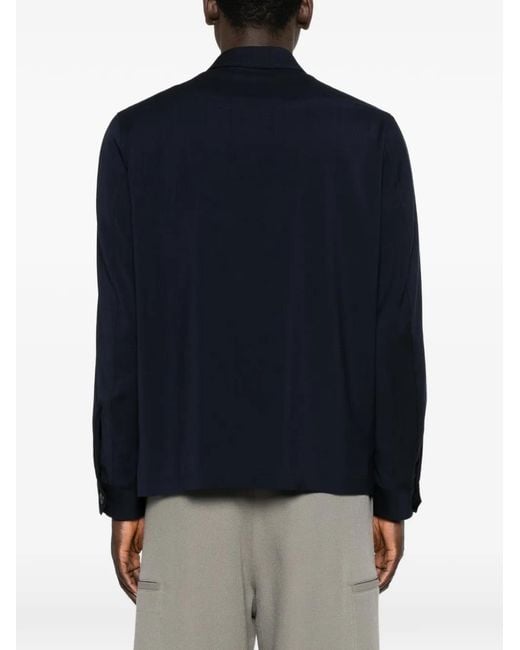 Luigi Bianchi Black Veste À Poches Multiples for men
