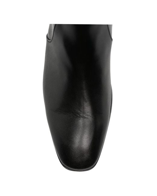 Tom Ford Black Harness-Detail Ankle Boots