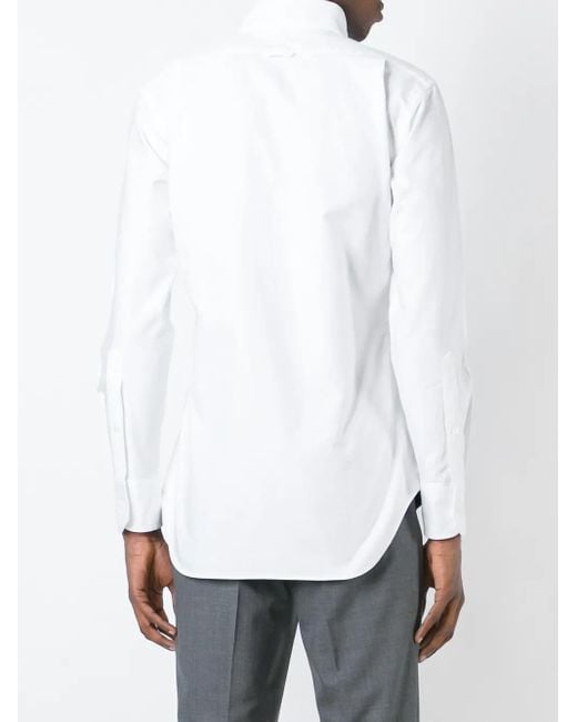 Thom Browne White Classic Oxford Shirt for men