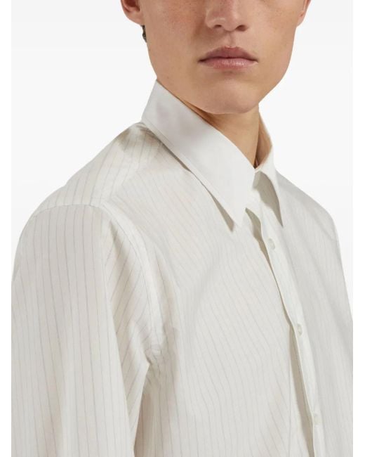 メンズ Lardini ストライプ シャツ White