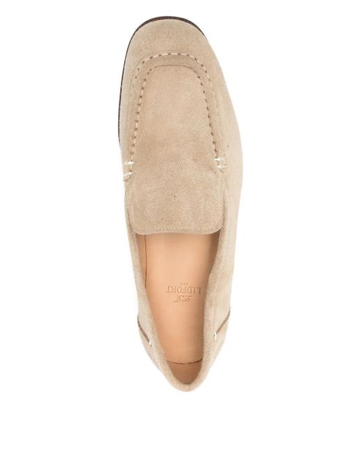 Lidfort Natural Suede Loafers for men