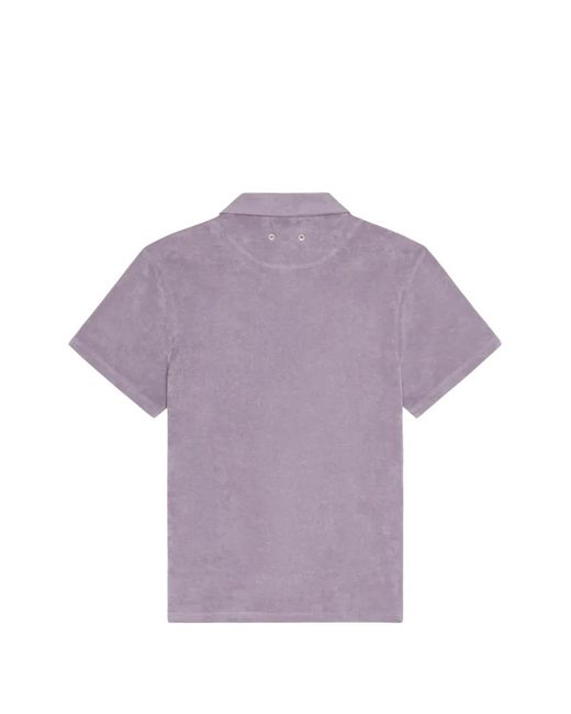 Vilebrequin Purple Terry Bowling Shirt for men