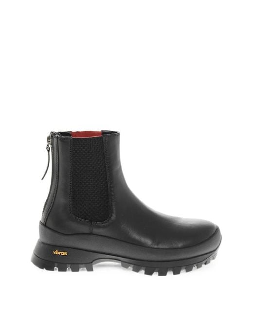 Woolrich Black Lug-Sole Ankle Boots