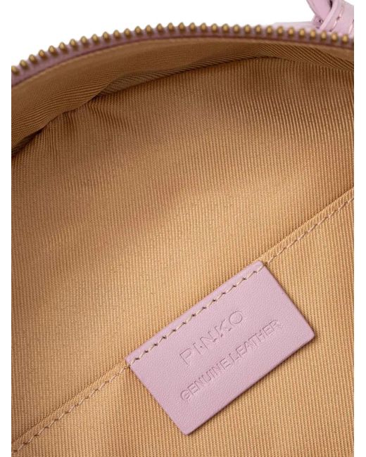 Pinko Pink Leather Backpack