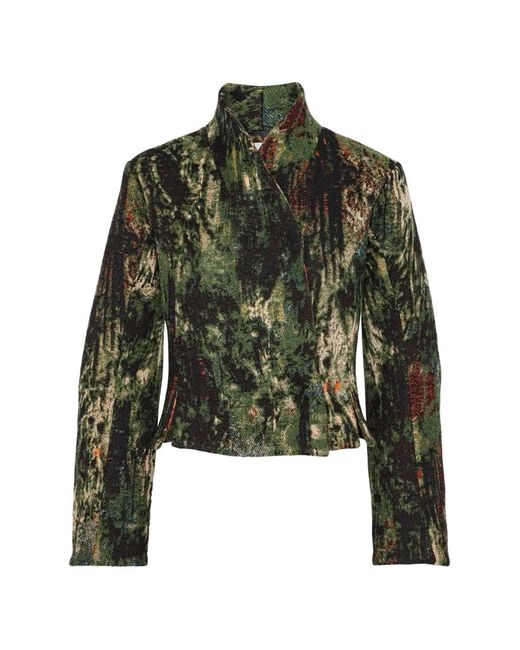 Henrik Vibskov Green Shell Textured Jacket
