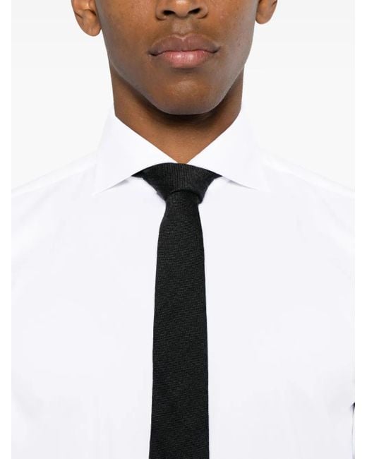 メンズ Borriello コットン シャツ White