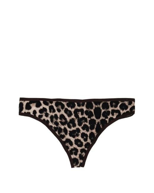 Baserange Black Leopard-Print Briefs