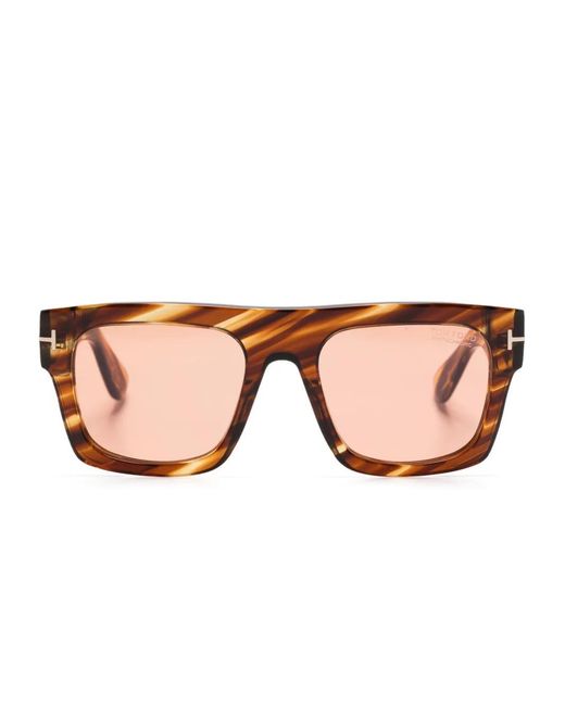 Tom Ford Pink Square Acetate Sunglasses for men