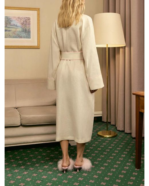 Sleeper White Rose Linen Robe