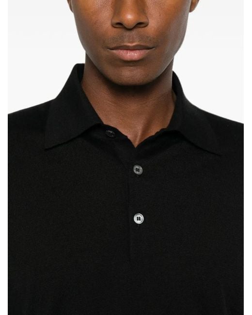 Fedeli Langärmeliger Pullover in Black für Herren