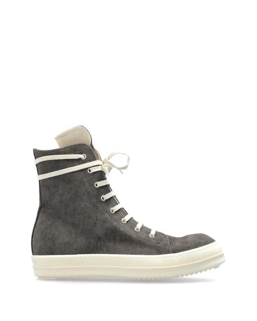 Rick Owens Gray Vegan Sneaks for men