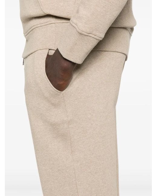 Canali Natural Mélange-Effect Track Pants for men