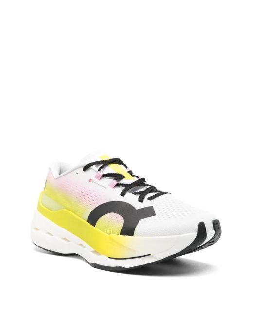 On Shoes Yellow Cloudboom Logo-Print Sneakers for men