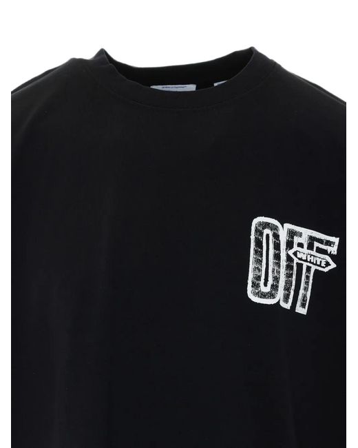 Off-White c/o Virgil Abloh Blue T-Shirt Motion Arrow À Manches Courtes for men